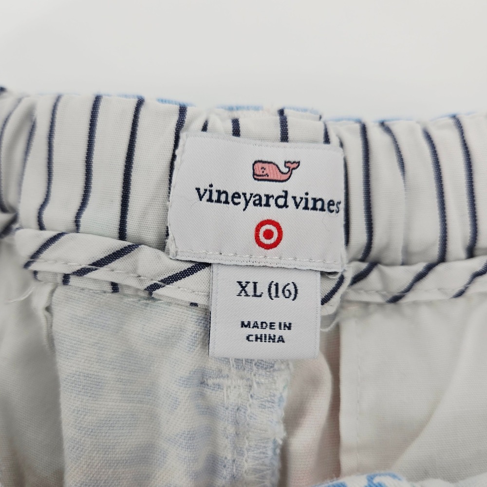Vineyard Vines for Target Boys Patchwork Whale Shorts Size XL 16 Preppy - Picture 4 of 8
